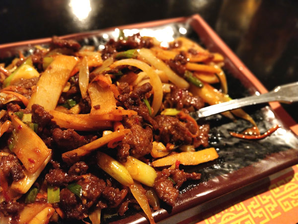 牛肉と竹の子の炒めもの(スパイシー)