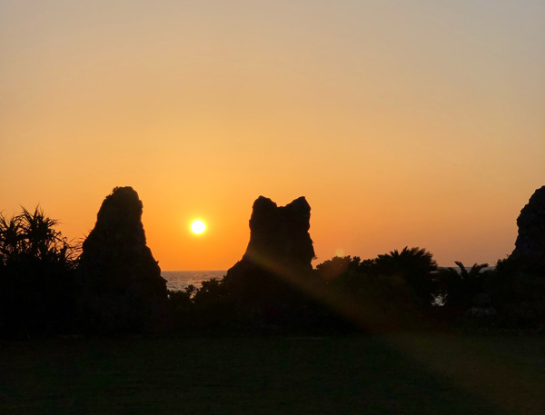 Shima Hotelから見える夕日