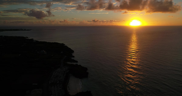 Shima Hotelから見える夕日